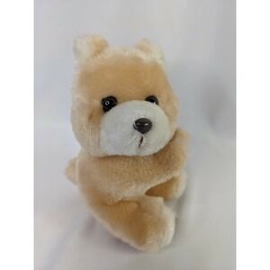 FTD Tan Bear Plush 5.5 Inch 1991 Vase Hugger Stuffed Animal Toy